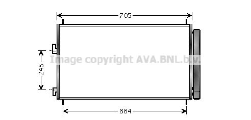 AVA QUALITY COOLING Kondensators, Gaisa kond. sistēma TO5410D